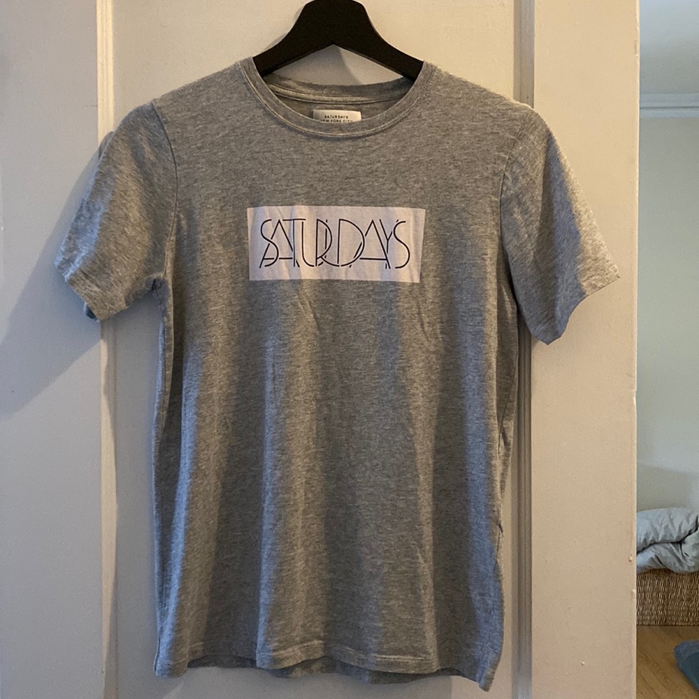 Grey SATURDAYS NYC T Shirt